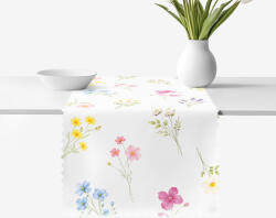 Goldea teflonbevonatú asztali futó - virágoskert 50x160 cm