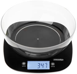 Mesko Konyhai mérleg tállal 1, 4L tállal 5kg-ig Mesko Ms 3179 Fekete pontos (Waga kuchenna z misą 3179)