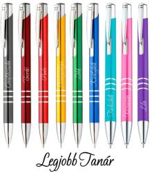 Ajándékgyár Gravírozott golyóstoll Legjobb tanár türkizkék (GGT04)