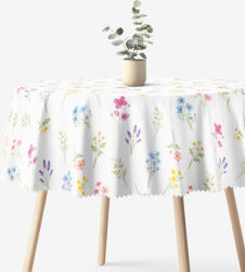 Goldea față de masă impermeabilă - grădina de flori - rotundă Ø 130 cm Fata de masa