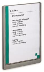 DURABLE Információs tábla, 210x297 mm, DURABLE „CLICK SIGN, szürke (486737) - papir25