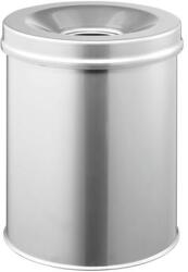 DURABLE Tűzálló szemetes, fém, kerek, DURABLE Safe , ezüst (330523)
