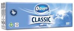 Ooops! Papír zsebkendő, 3 rétegű, 10x10 db, OOOPS Classic , sensitive (KPC30101337) - papir25