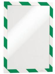 DURABLE Infokeret, A4, öntapadó háttal, DURABLE DURAFRAME SECURITY , zöld-fehér (4944131)