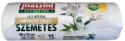 Mazzini Szemeteszsák, újrahasznosított, köthető füles, illatosított, 60 l, 15 db, 59x72 cm, 13 , MAZZINI, virág illat (104004) - papir25