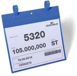 DURABLE Logisztikai zseb, A4, fekvő, DURABLE, szalaggal, sötétkék (175107)