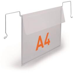 DURABLE Logisztikai zseb, A4, fekvő, DURABLE, dróttal, áttetsző (118819)