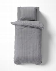 Detexpol Prémium sima csíkos szatén ágyneműhuzat 140x200 szürke (FY-267DH)