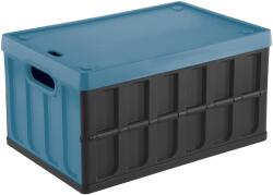 Tontarelli Összecsukható láda tetővel Cargo 46 l fekete kék (8034118704)