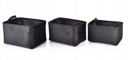 Mondex Sara Black Komplett 3 Db Kosár L38x26xh22cm, M34x23xh20cm, S30x20xh18cm (5902643386969)