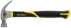 TOPEX Ciocan cu gheara 450 g, maner fibra sticla si cauciuc TOPEX 02A850 (02A850) Ciocan
