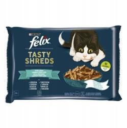 FELIX tasty shreds mix macskaeledel lazac tonhal (4x80g)