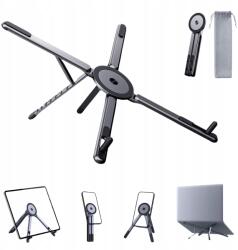  Laptop állvány tablet telefon utazó összecsukható állvány tartó 3az1ben Alu (Stojak podróżny)