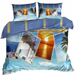  3D Pamut Szatén Ágyneműhuzat Garnitúra 160x200 Meleg Tájak (JWJ_160_SB_0093)