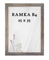 Fotkom Daisy B4 25x35 Szürke-barna képkeret gyémánt kristály hímzéssel (R01)