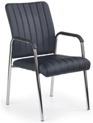 Halmar Scaun vizitator HM Vigor, Piele ecologica, Suport lombar, Sarcina max 120 kg, Negru (00001701)