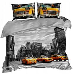 3D Ágyneműhuzat Pamut Szatén 160x200 Cm Taxi (160/3-0105)