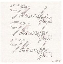 Scrapiniec Thank You feliratos scrapbook karton 3x Scrapiniec (3782)