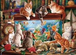 EUROGRAPHICS - Puzzle Cats by Aquarium - 1 000 piese