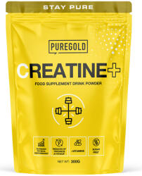 Pure Gold Creatine+ pudra solubila aromata, cu creatina, vitamine si minerale, creste performanta fizica, 300 grame