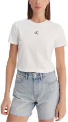 Calvin Klein T-Shirt A - Ss Logo Cropped LV047AB213 YAF bright white (LV047AB213-YAF bright white)