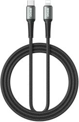 BWOO Кабел 30W, с оплетка, USB-C / Lightning, 2 метра, черен - BWOO