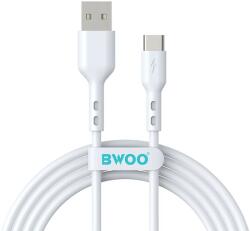 BWOO Кабел usb / usb-c, 3a, 2 метра, бял - bwoo