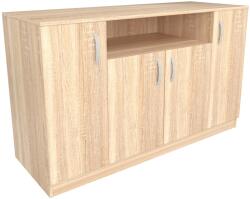 haaus Comoda Remi, 4 Usi, Stejar Sonoma, 135 x 50 x 80 cm (911218)