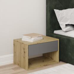 haaus Noptiera Pedro, 1 Sertar, Stejar Artisan/Antracit, 53 x 35 x 33 cm (928988)