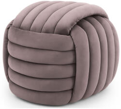  Taburet tapitat Nilo, velur, 53x50x43 cm, roz pudrat (AK-04380391)