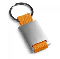  Breloc Din Metal Si Chingi, 28 X 60 X 6 Mm, Portocaliu (DLMGG-4546)