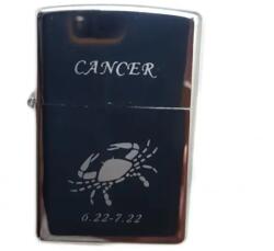  Bricheta Metalica Gravata Zodie Rac, Cancer Zodiac, 3, 5 X 5.5 Cm (DLMGG-4683) Bricheta