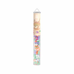 Plus-Plus Set constructie Plus-Plus, tub 100 piese, Pearl mix, culori perlate (PP4315)