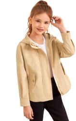 Shein Lány széldzseki kapucnival bézs 140