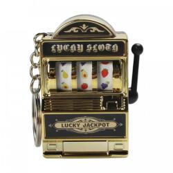 Breloc Model Slot Machine, Mecanism Functional, 4x6 Cm, Plastic, Auriu (DLMGG-4442)