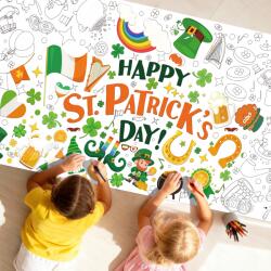 ElifJoyDeco Szent Patrik Nap Asztalterítő Dekorációs Szett 180*80CM Színezhető terítő