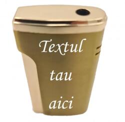  Bricheta Metalica Personalizata Cu Textul Tau, Gaz, Antivant, Cutie, Auriu (DLMGG-728) Bricheta
