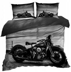  3D Ágyneműhuzat Pamut Szatén 160x200 Cm Motorkerékpár (160/3-0131)