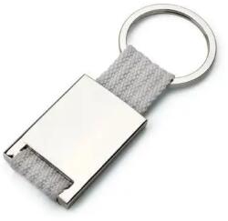  Breloc Din Metal Si Chingi, 28 X 60 X 6 Mm, Gri (DLMGG-4545)