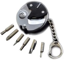  Cutit Mini Breloc Multifunctional Surubelnite Din Otel Inoxidabil Cutit Pliabil, Negru (DLMGG-3796)