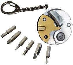  Cutit Mini Breloc Multifunctional Surubelnite Din Otel Inoxidabil Cutit Pliabil, Galben (DLMGG-3797)