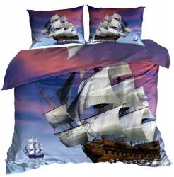  3D Ágyneműhuzat Pamut Szatén 140x200 cm Hajó (140/2-0040)
