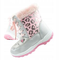  Gyerek téli hótaposó cipő r. 23 cica szőrme meleg kislány (B851250)