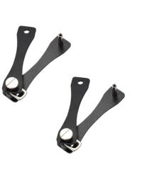  Pachet doua organizatoare chei, Compact Flex, tip breloc, ajustabil, Aluminiu, Negru (1581469 - A117 + A117)