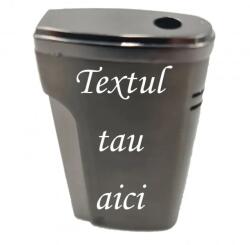  Bricheta Metalica Personalizata Cu Textul Tau, Gaz, Antivant, Cutie, Negru (DLMGG-726) Bricheta