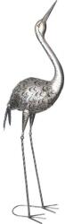 Magic home Decoratiune gradina, MagicHome, pasare Macara, metalica, 34x23x111 cm (8091803)