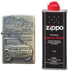  Bricheta Tip Zippo, 3d Relief, Metalica, King Of 4wd Si Lichid Zippo 125 Ml M1 (DLMGG-324) Bricheta