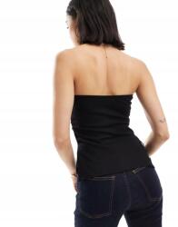 Bershka Fekete Nyitott Vállú Felső NJ5 lrp L