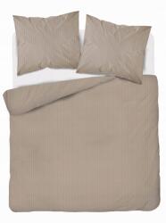 Detexpol Szatén ágyneműhuzat 180x200 Sima csíkos Premium c. Bézs taupe (2342255)