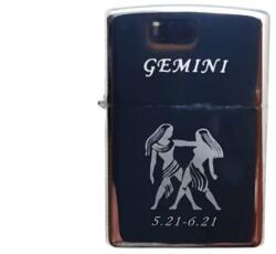  Bricheta Metalica Gravata Zodie Gemeni, Gemini Zodiac , 3, 5 X 5, 5 Cm (DLMGG-4689) Bricheta